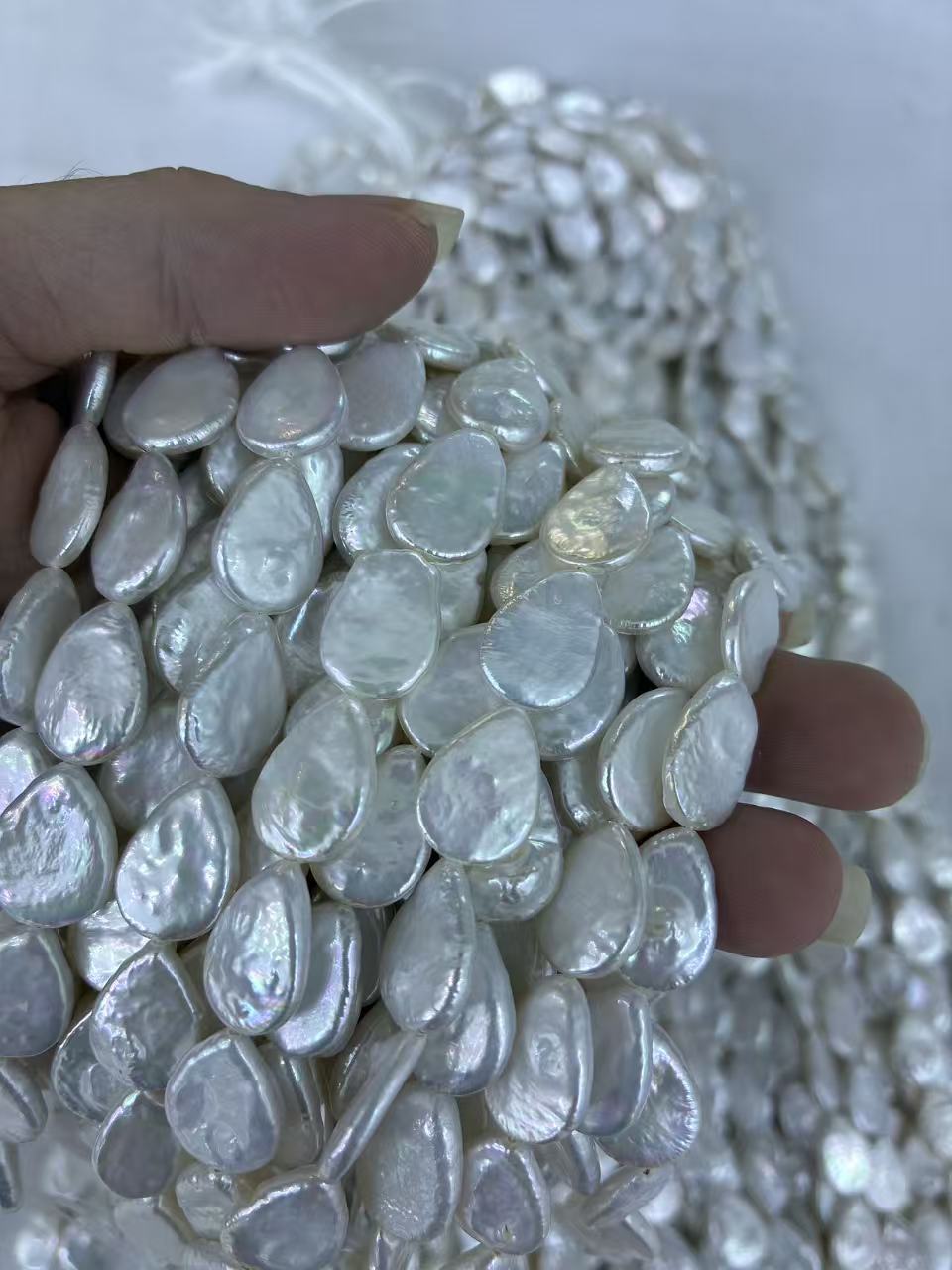 10–16 mm Teardrop Baroque Pearl Strand · 4A — supplied lot image 1