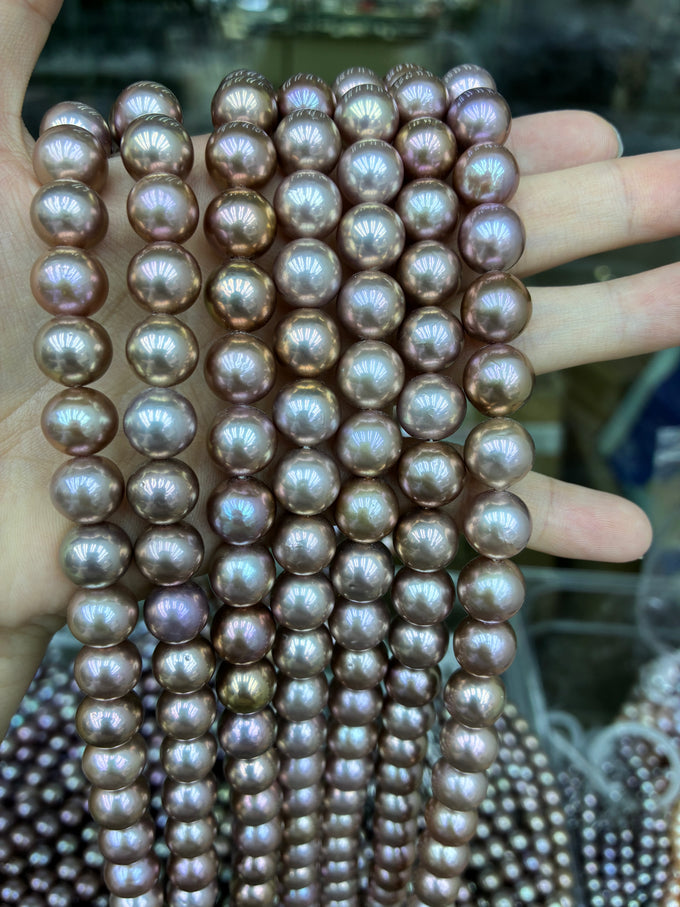 11–14 mm Multicolor Edison Round Pearl Strand · 5A — supplied lot image 1