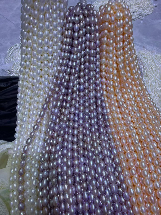 5-6mm Rice Pearl Strand - 4A - product image
