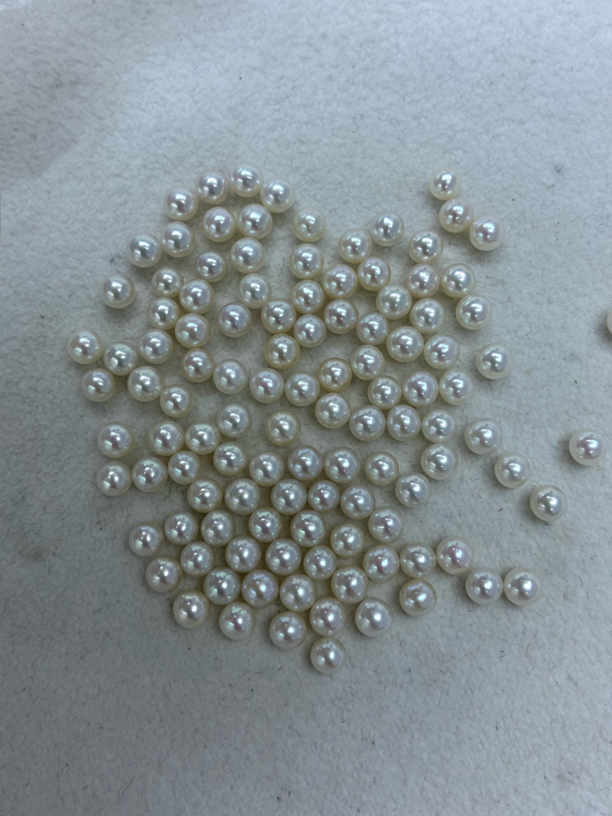 5–6mm White Round Loose Pearls, 5A