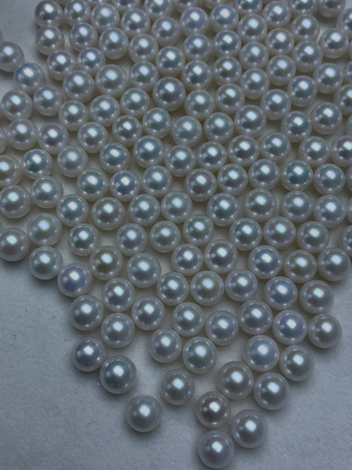 7–8mm White Round Loose Pearls, 5A