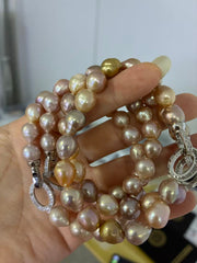 9-12mm Premium Edison Baroque Pearl Bracelet | Designer Collection, Bold Natural Artistic Texture