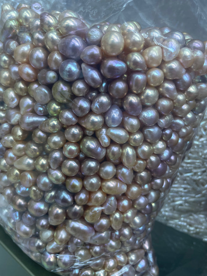 9–12mm Waterdrop Baroque Loose Pearls, 5A