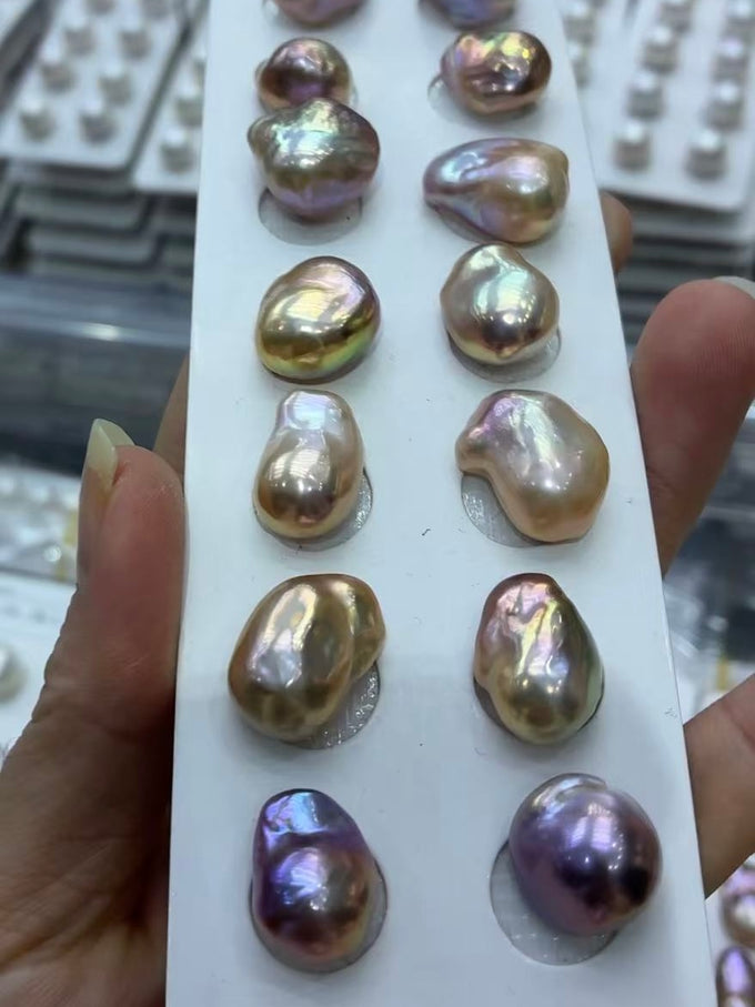 15–20mm Aurora Baroque Pearls, 5A